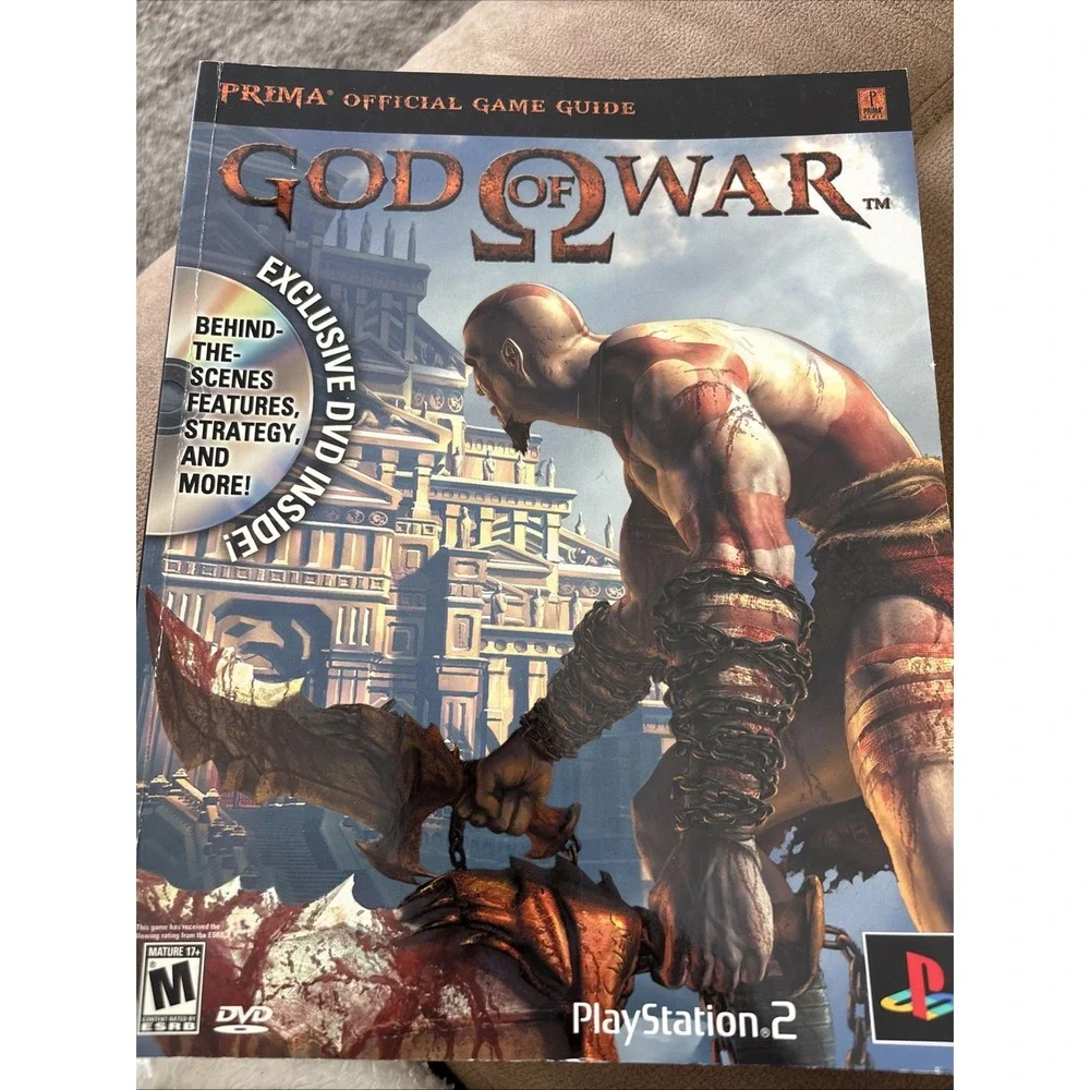 GOD‎ OF WAR PS2 PLAYSTATION 2 Strategy Guide For Video Game W/DVD 2005